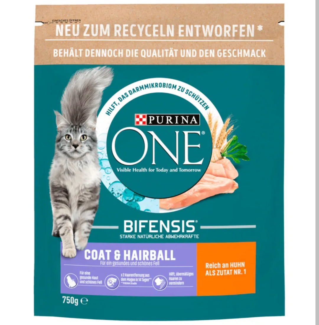 One Coat&Hairball Huhn 750g