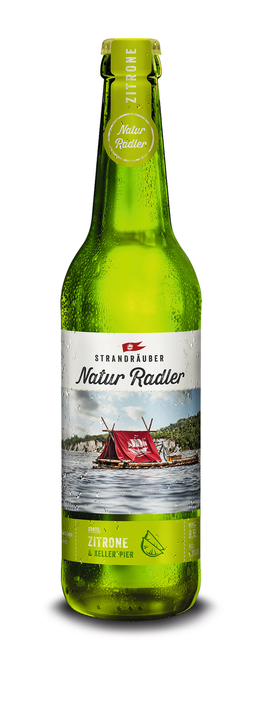 Bio Strandräuber Naturradler Zitrone 0,5l MW