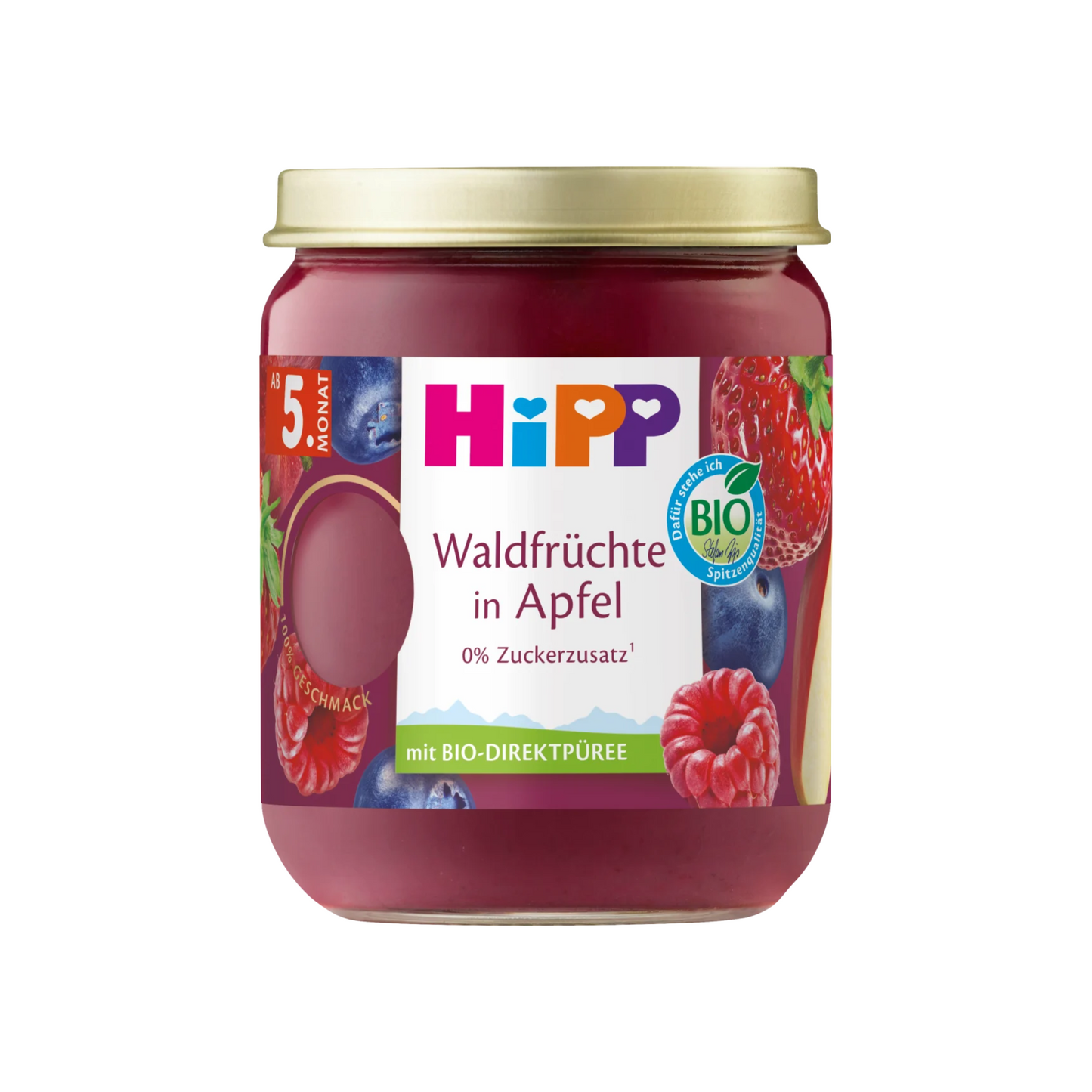 Bio Hipp Waldfrüchte in Apfel 160g