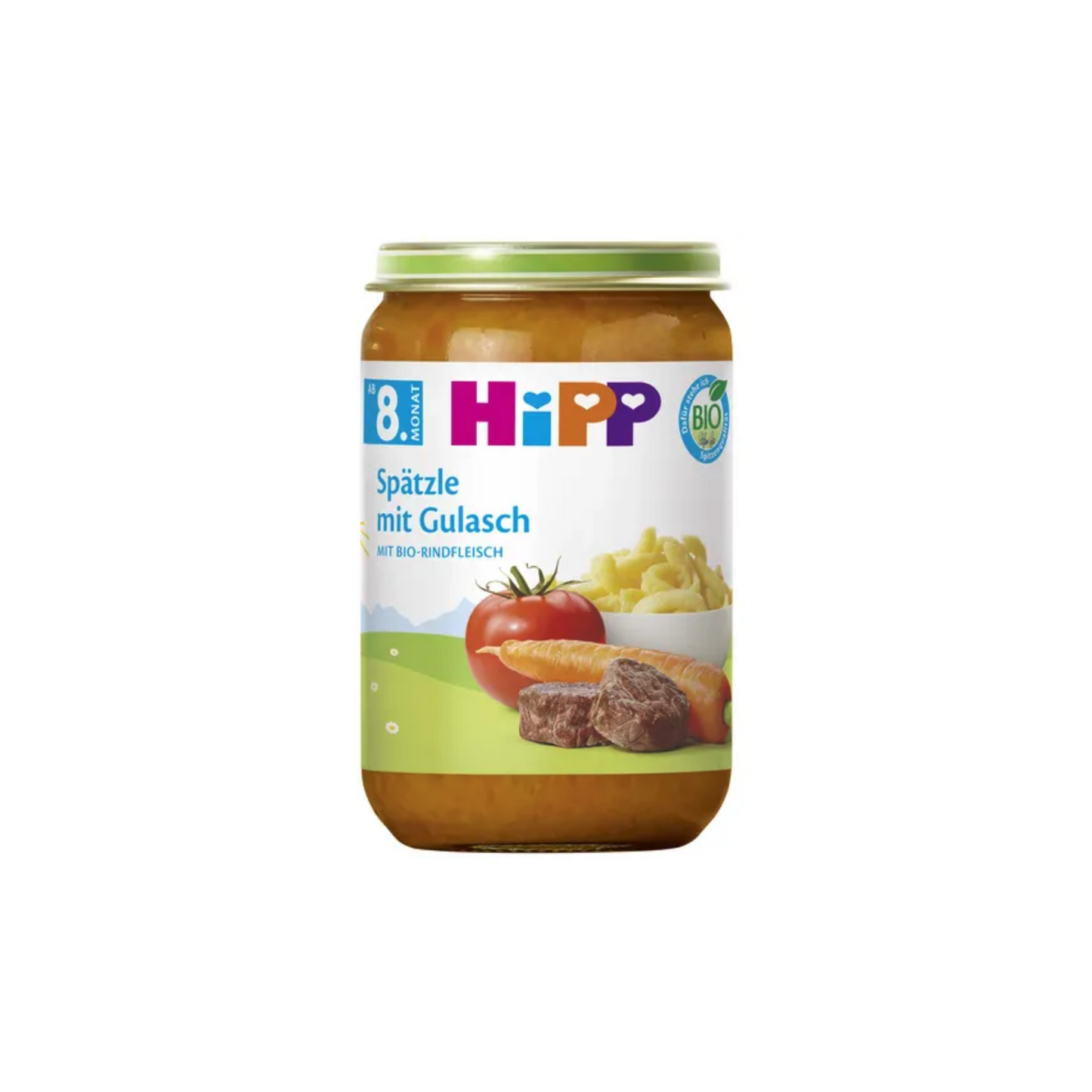 Bio Hipp Spätzle mit Gulasch 220g