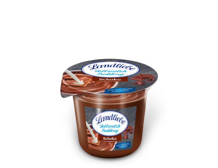 Landliebe Vollmilchpudding Weiße Schoko & Schoko 225g