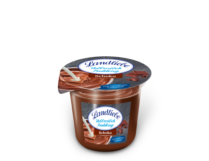 Landliebe Vollmilchpudding Dunkle Schoko & Schoko 225g