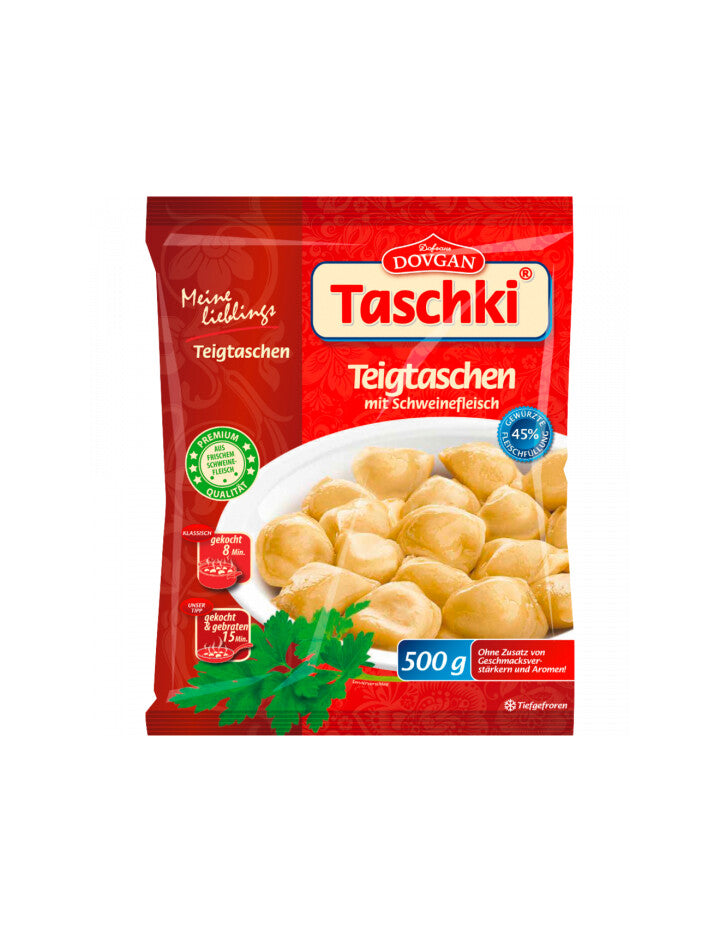 Taschki Pelmeni mit Schweinefleischfüllung 500g