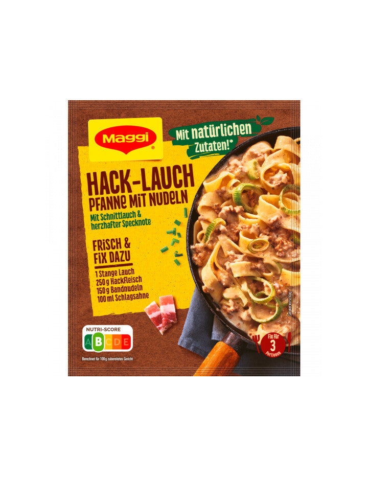 Maggi Fix Hack Lauch Pfanne mit Nudeln 42g