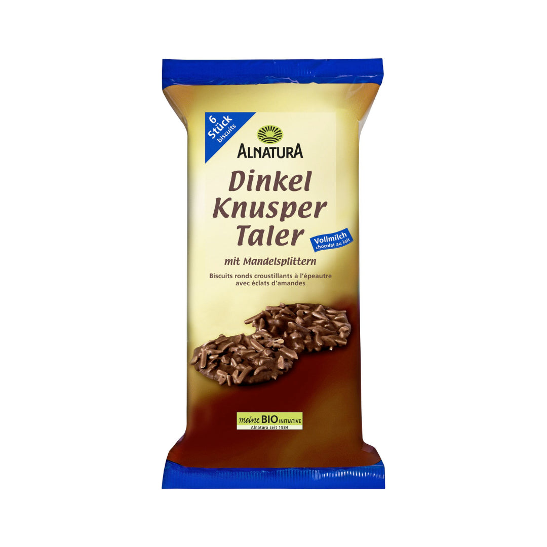 Bio Alnatura Dinkel Knusper Taler Vollmilch 100g