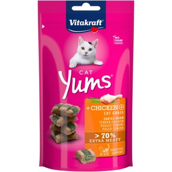 Vitakraft Cat Yums Huhn&Katzengras 40g