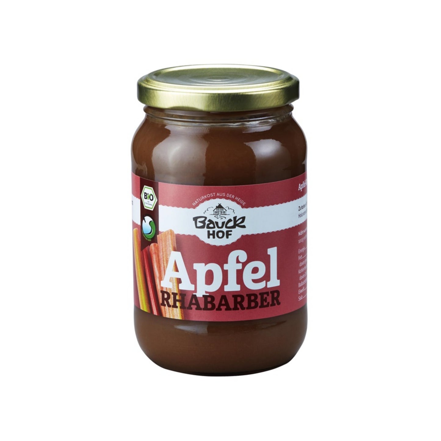 Bio Bauck Mühle Apfel Rhabarbermus ungesüßt 360g