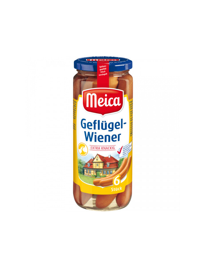 Meica Geflügel-Würstchen 6ST extra knackig 540g
