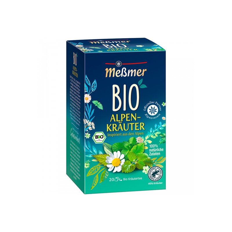 Bio Meßmer Tee Alpenkräuter 20ST 40g