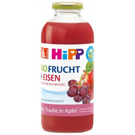 Bio Hipp Rote Traube in Apfel mit Eisen ab 6.Monat 0,5l