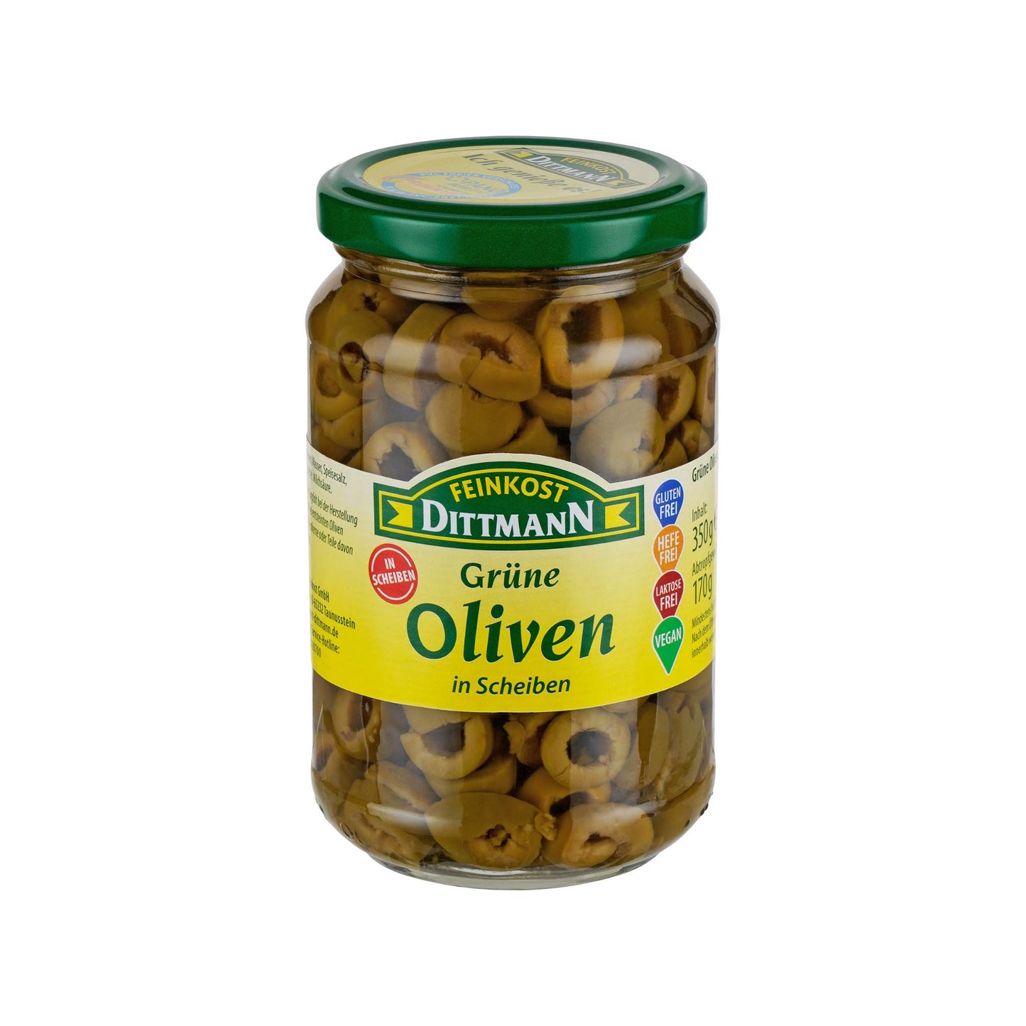 Feinkost Dittmann Oliven Grün in Scheiben 350g