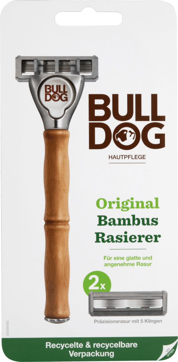 Bulldog Original Bambus Rasierer+2 Klingen