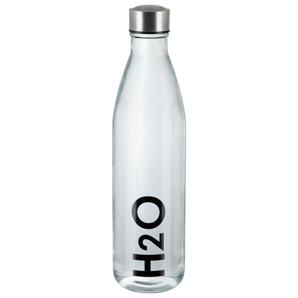 Axentia Glasflasche H2O 650ml
