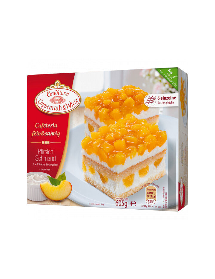 Coppenrath&Wiese Cafeteria fein&sahnig Pfirsich-Schmand-Blechkuchen 605g