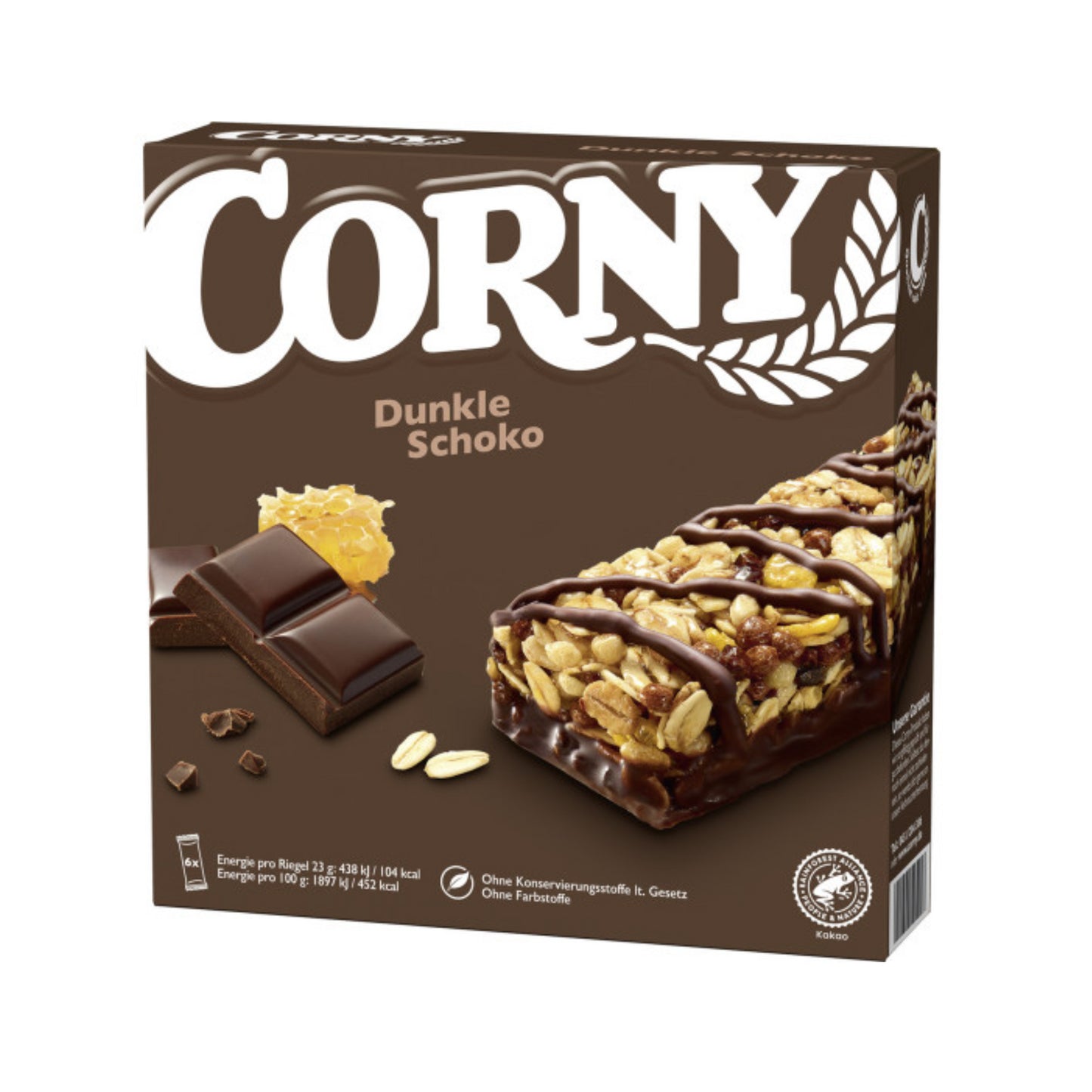 Corny Dunkle Schokolade 6ST 138g