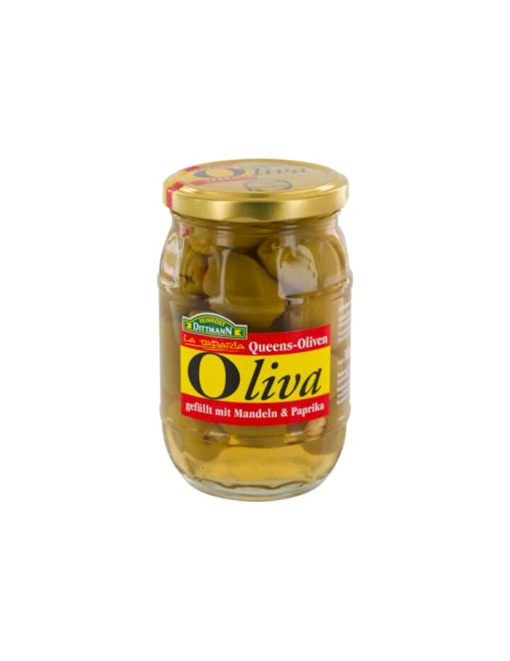 Feinkost Dittmann Oliva Queens Oliven Mandeln Paprika 300g