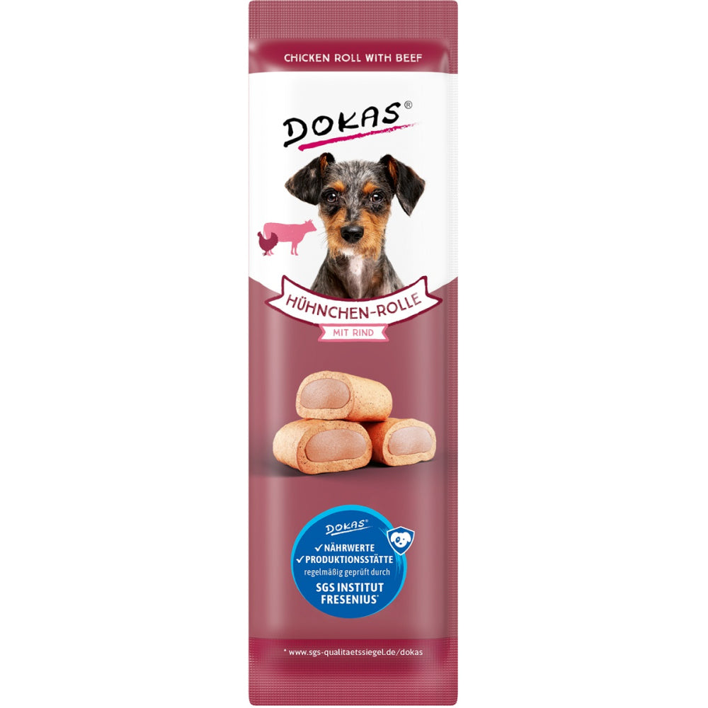 Dokas Hühnchen-Rolle mit Rind 10g