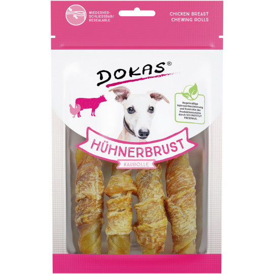 Dokas Hühnerbrust Kaurolle 90g