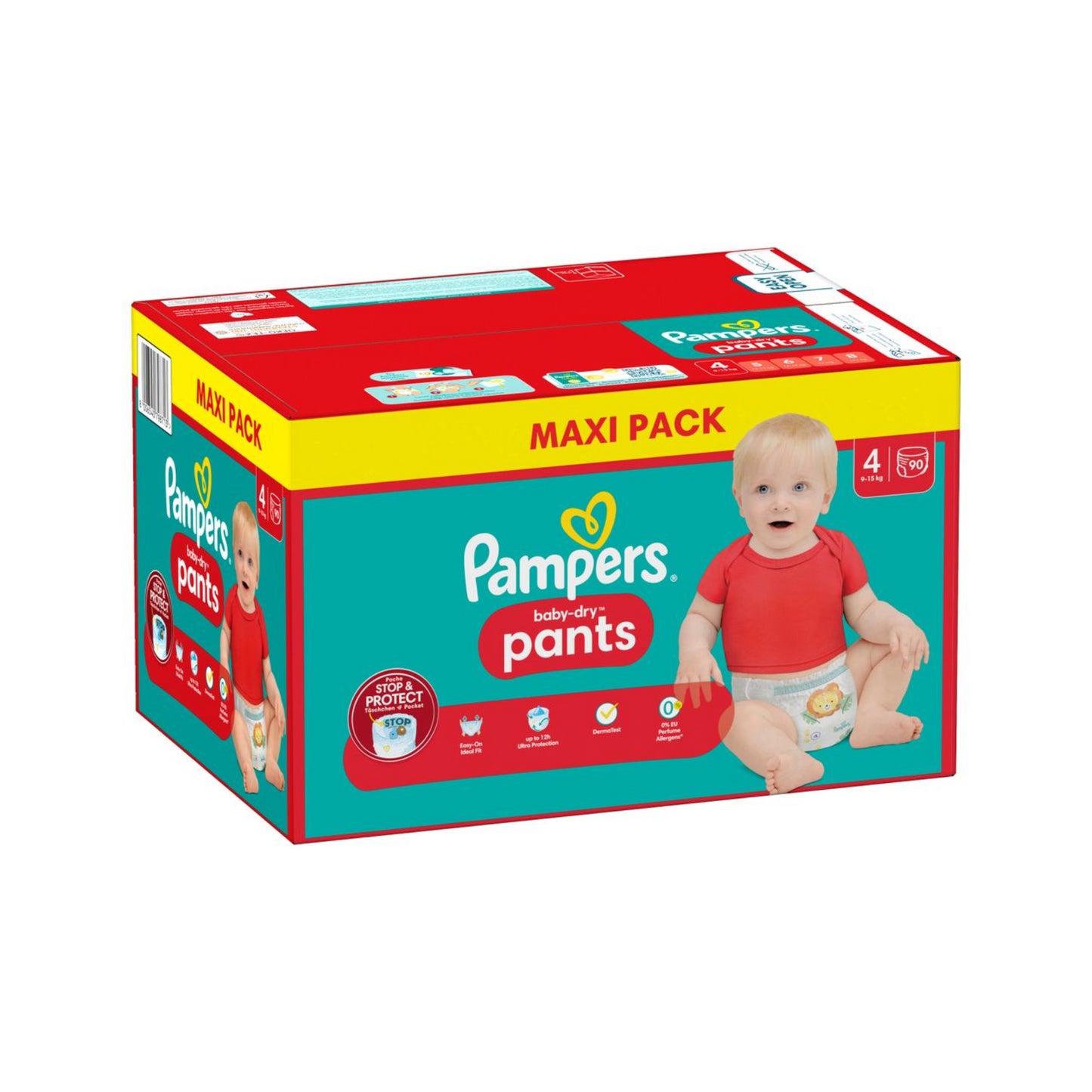 Pampers Baby Dry Pants Maxi 9-15kg Gr.4 90ST