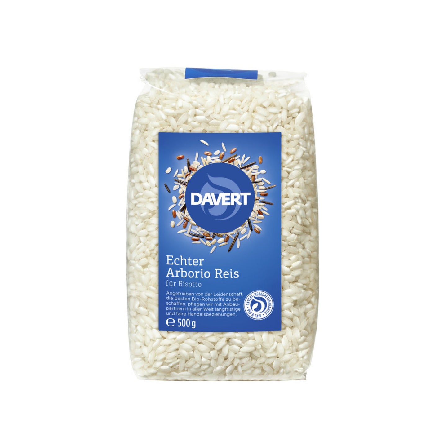 Bio Davert Mühle Arborio Reis weiß 500g