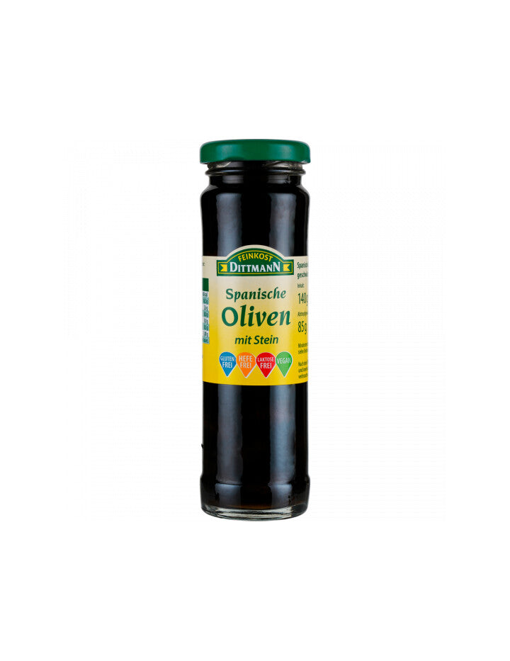 Feinkost Dittmann Oliven geschwärzt mit Stein 140g