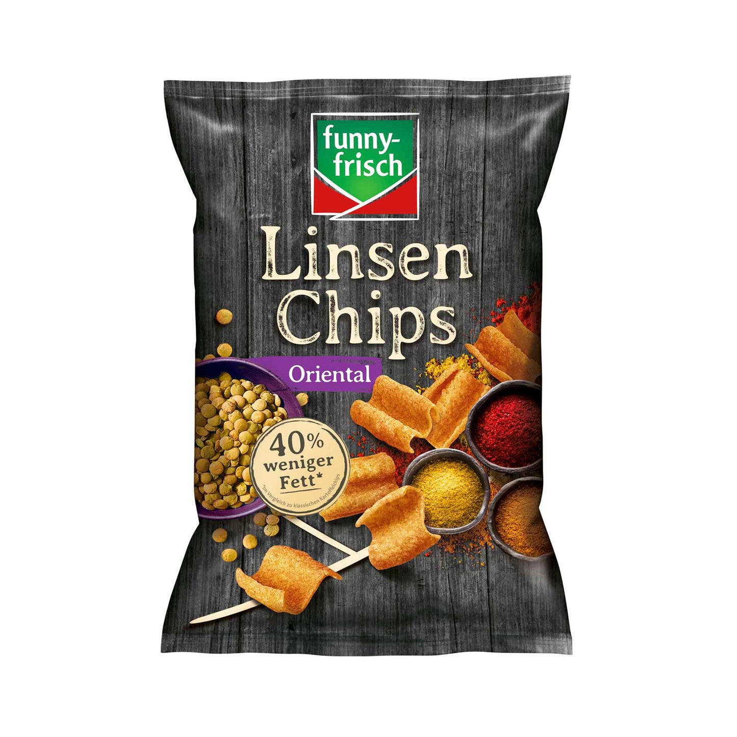 Funny-frisch Linsen Chips Oriental 90g