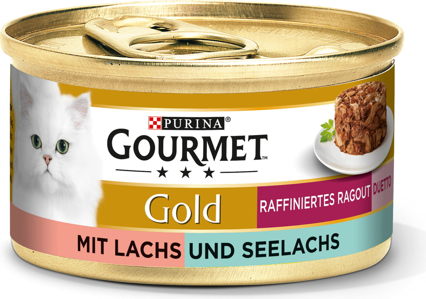 Gourmet Gold Raffiniertes Ragout Duetto mit Lachs und Seelachs 85g