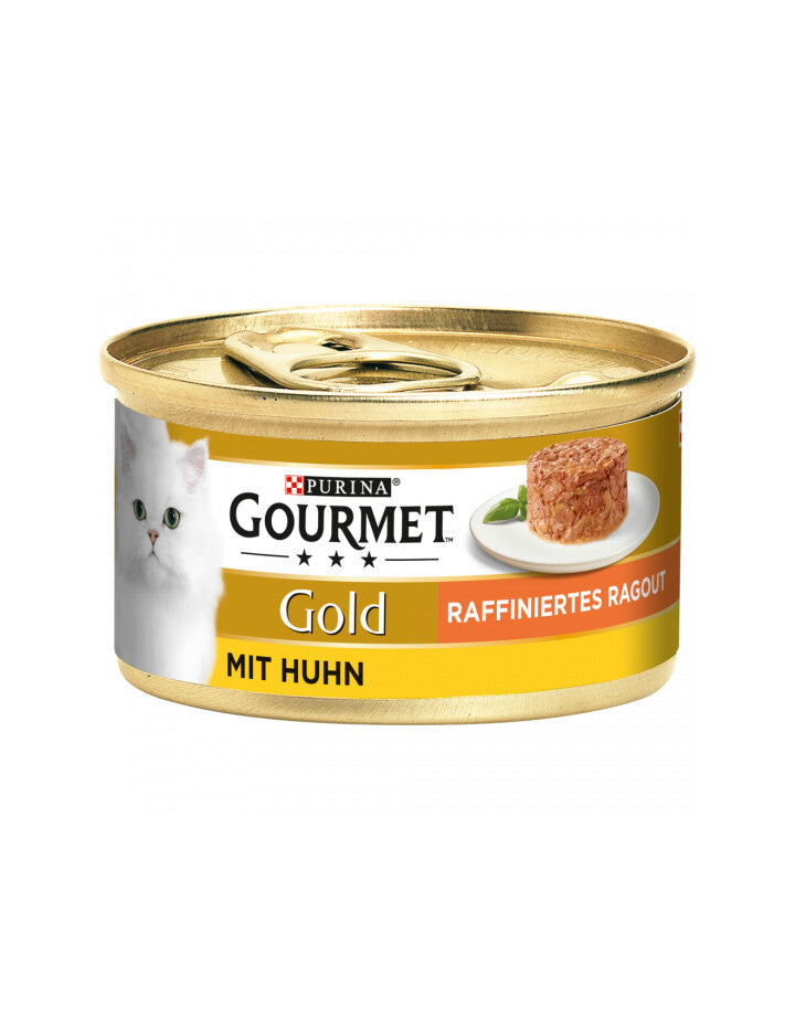 Gourmet Gold Ragout Raffinesse Huhn Katzennassnahrung 85g