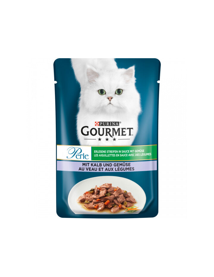 Gourmet Perle Kalb Katzennassnahrung 85g