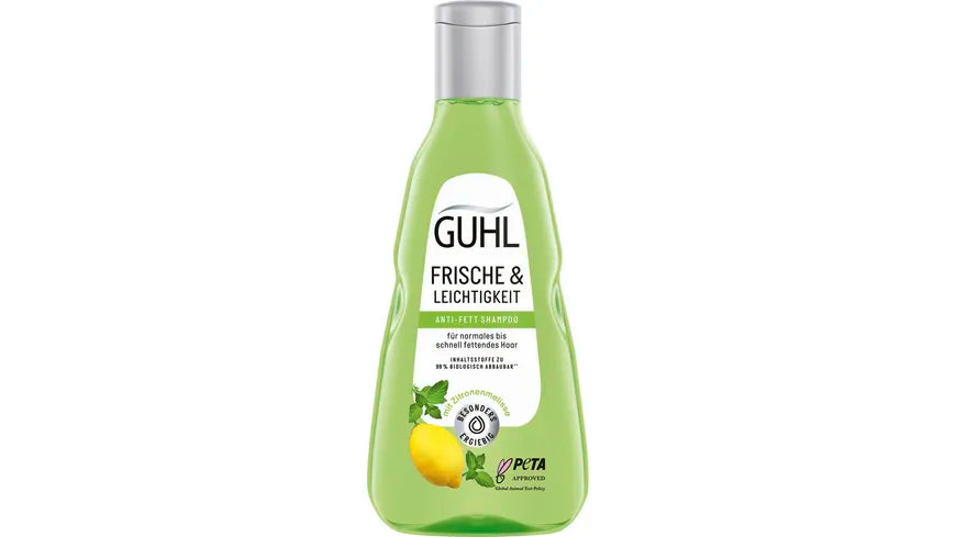 Guhl Shampoo Frische&Leichtigkeit Anti-Fett für normales bis schnell fettendes Haar 250ml