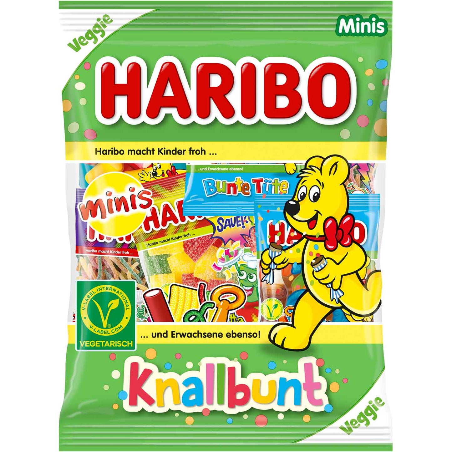 Haribo Knallbunt Minis Fruchtgummis 230g