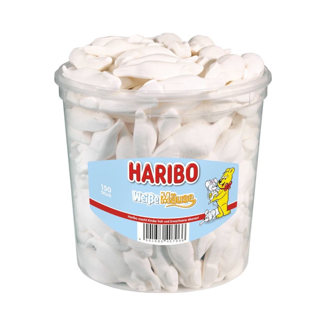 Haribo weisse Mäuse 150Stück 1050g