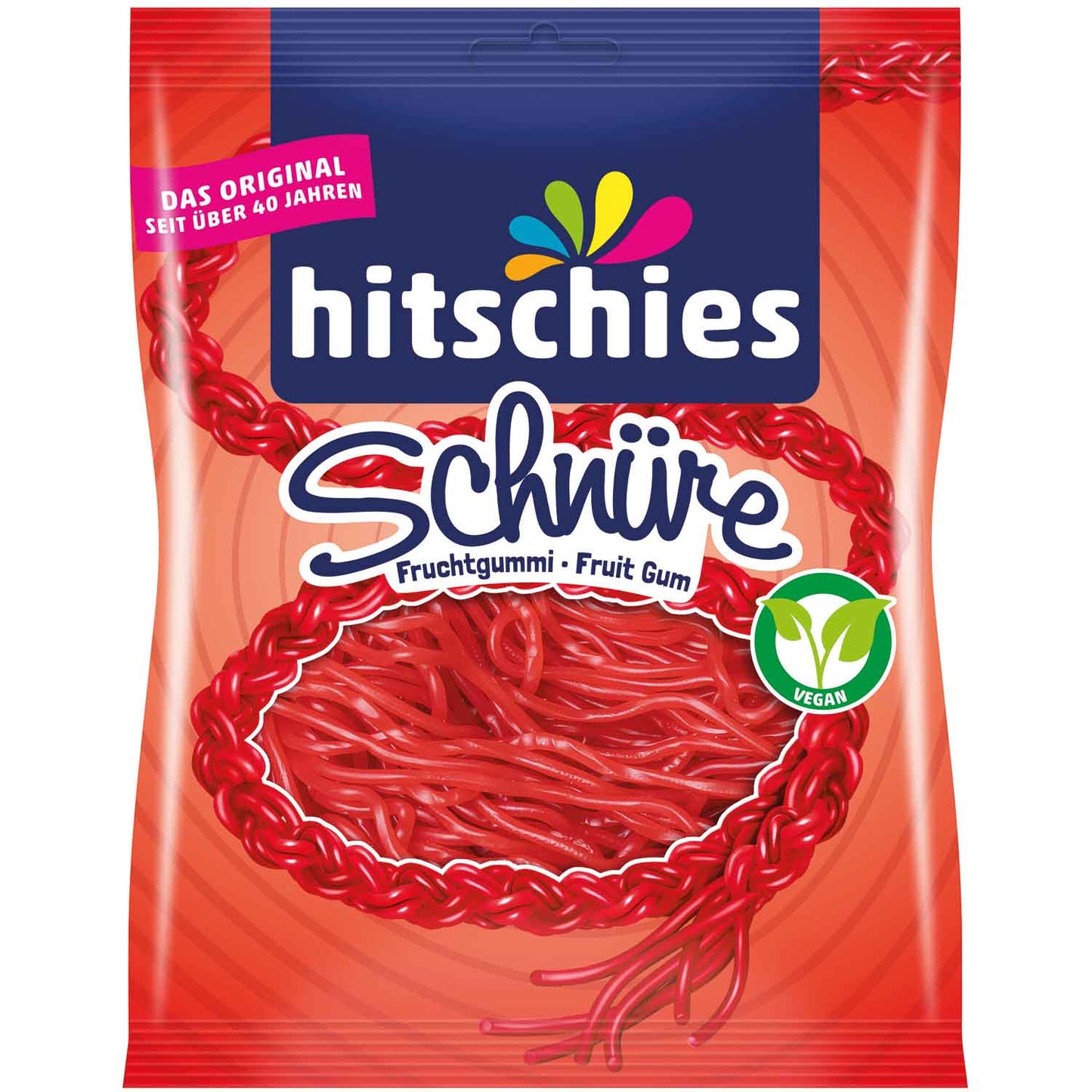 Hitschies Erdbeer-Schnüre 125g