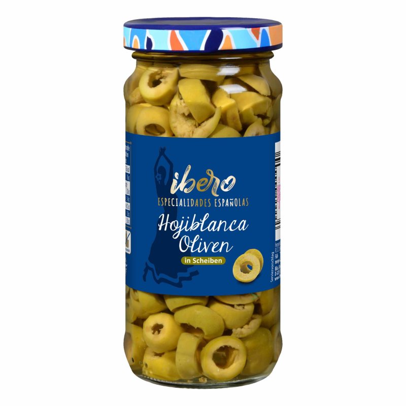 Ibero grüne Oliven Scheiben 230g