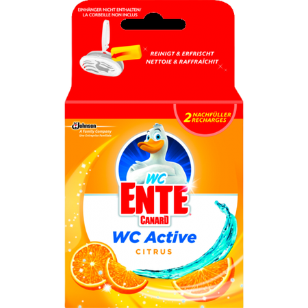 WC-Ente Active 3in1 Citrus Nachfüller 80g