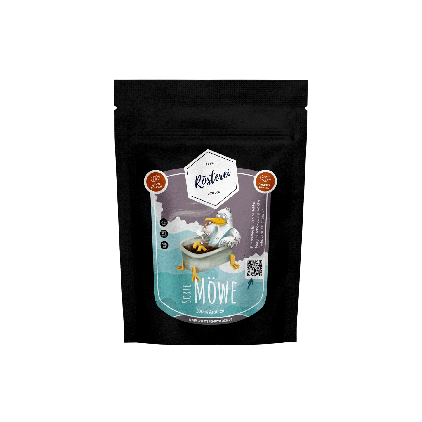 Rösterei Rostock Möwe Kaffee gemahlen 250g