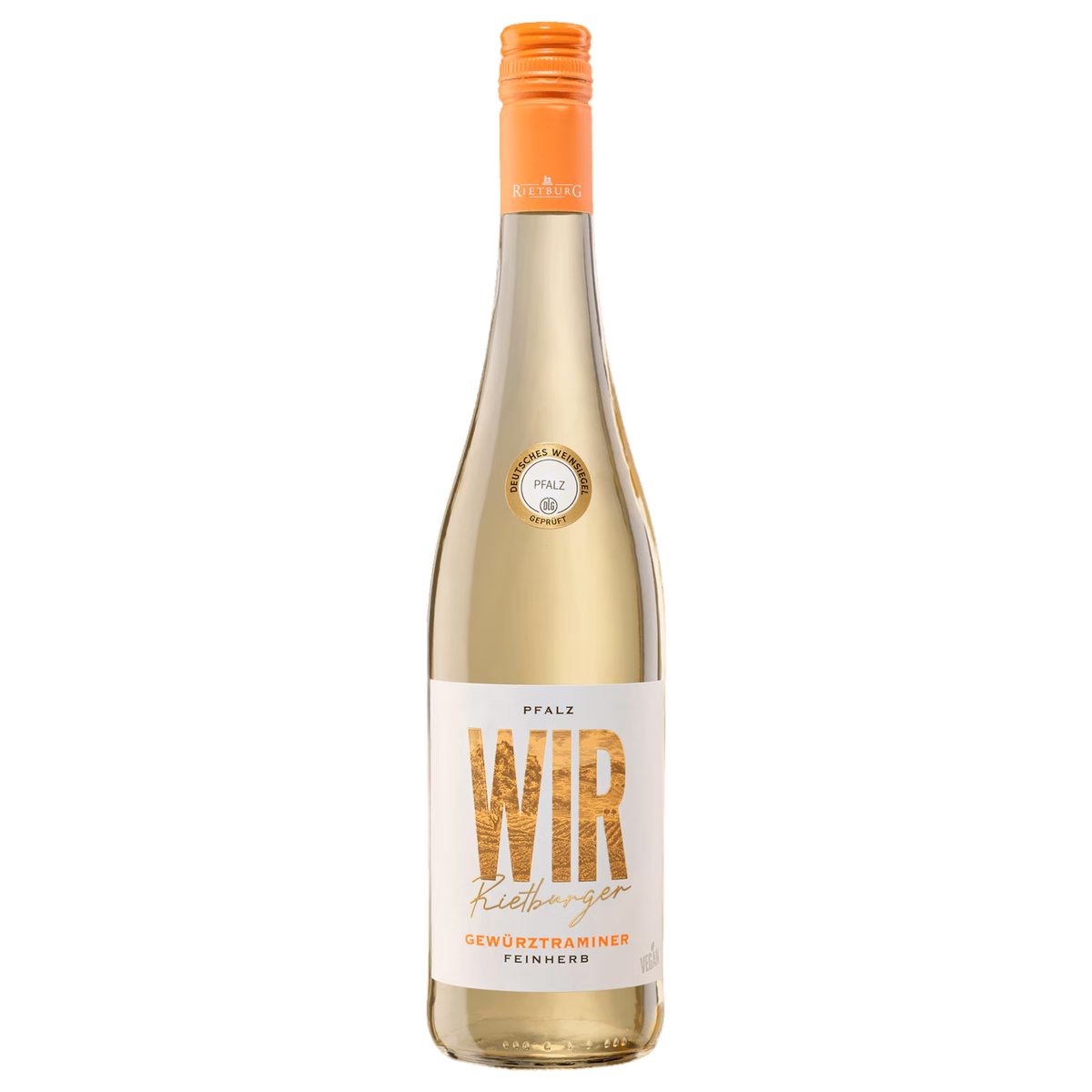 Wir Rietburger Gewürztraminer Pfalz QbA feinherb 0,75l