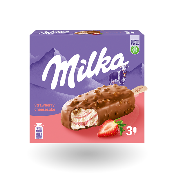 Milka Strawberry Cheesecake 3x90ml