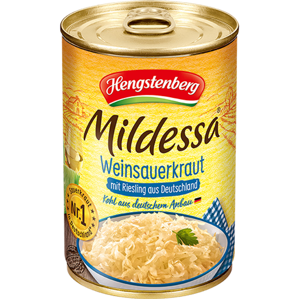 Mildessa 2 Minuten Weinsauerkraut mit Riesling 400g