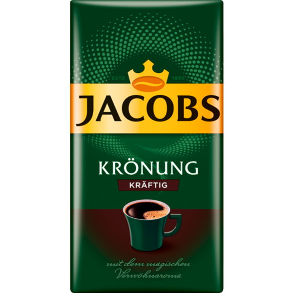 Jacobs Krönung Kaffee kräftig gemahlen 500g