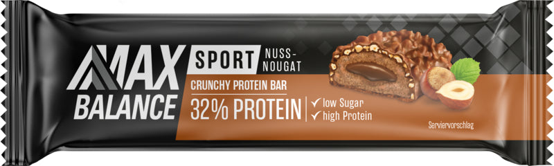 Max Balance Active Crunchy Protein Bar 32% Haselnuss-Nougat 45g