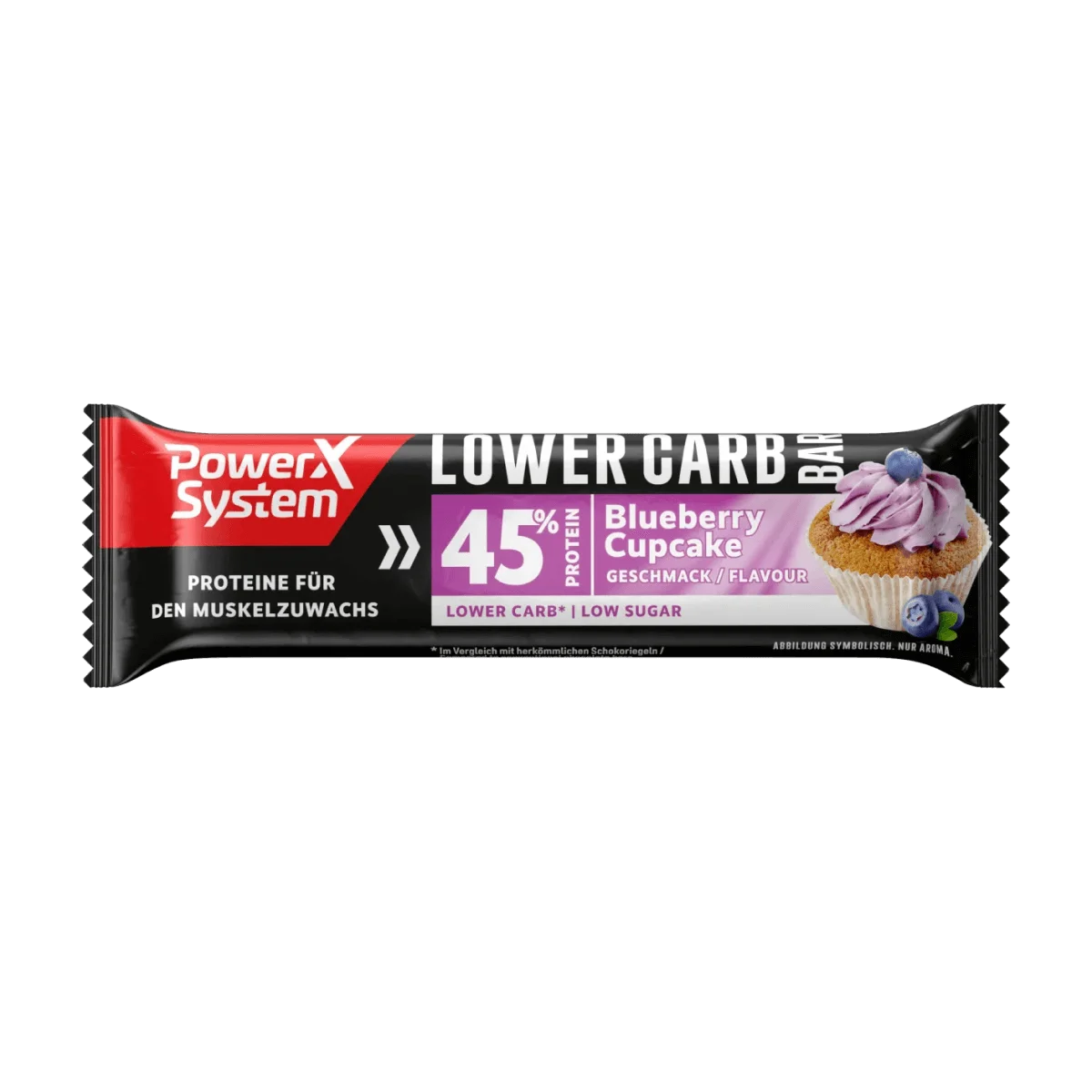 Power System Active Lifestyle Lower Carb Bar Blueberry-Cupcake 40g