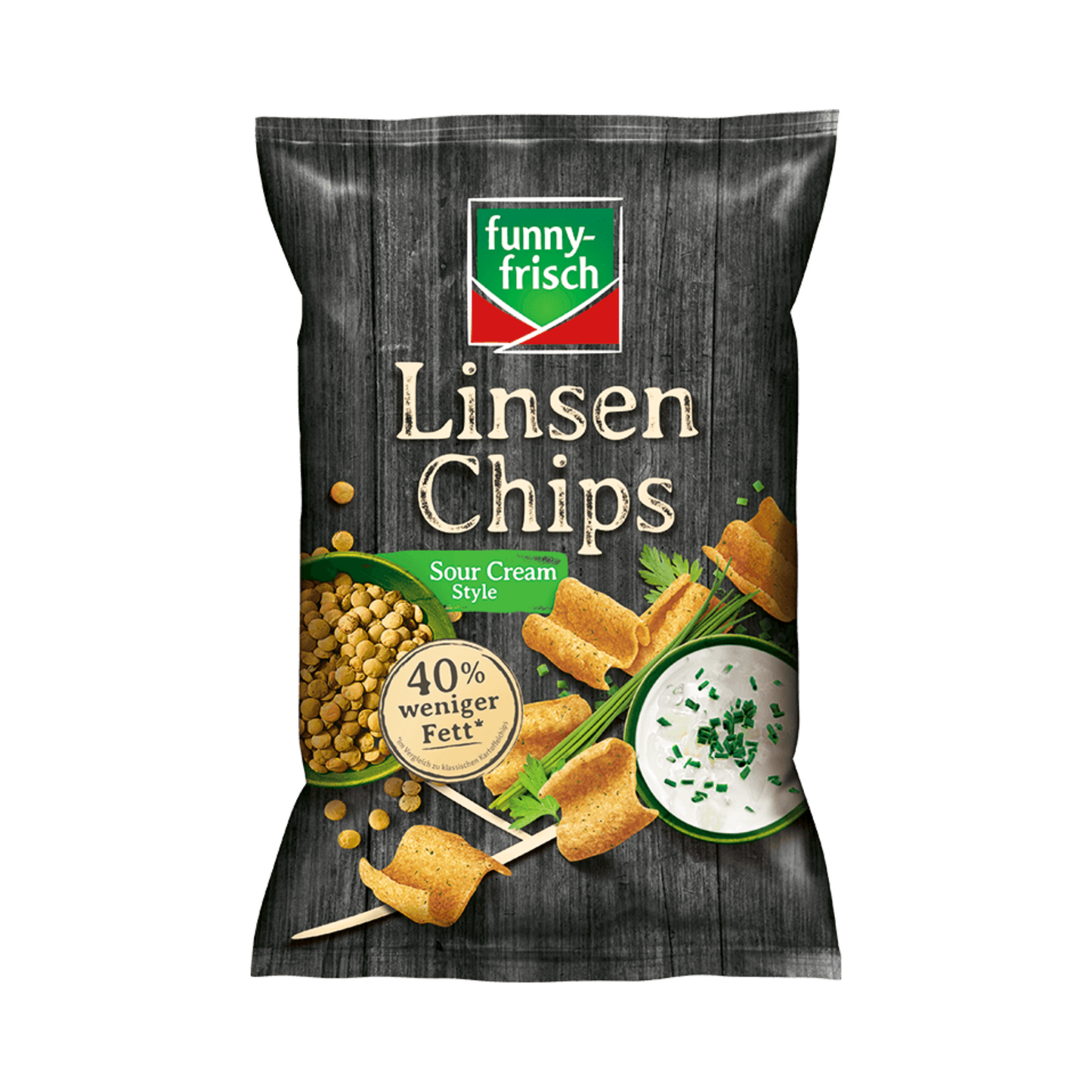 Funny-frisch Linsen Chips Sour Cream 90g
