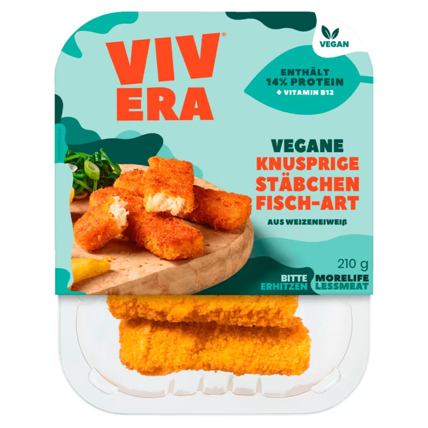 Vivera Vegane Knusprige Stäbchen Fisch-Art 216g