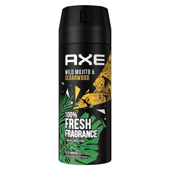Axe Deo Bodyspray Wild Green Mojito&Cedarwood ohne Aluminiumsalze 150ml