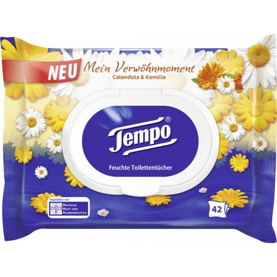 Tempo Verwöhnmoment Calendula&Kamille feuchtes Toilettenpapier 42BL