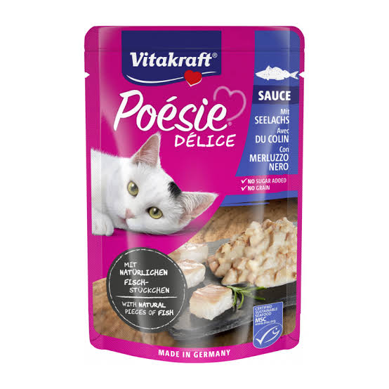 MSC Vitakraft Poesie Delice Seelachs in Sauce 85g