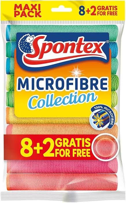 Spontex Microfibre Collection 8+2ST gratis