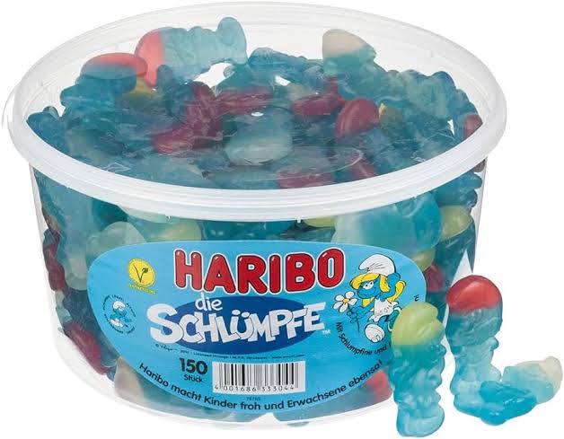 Haribo Schlümpfe 150Stück 1350g