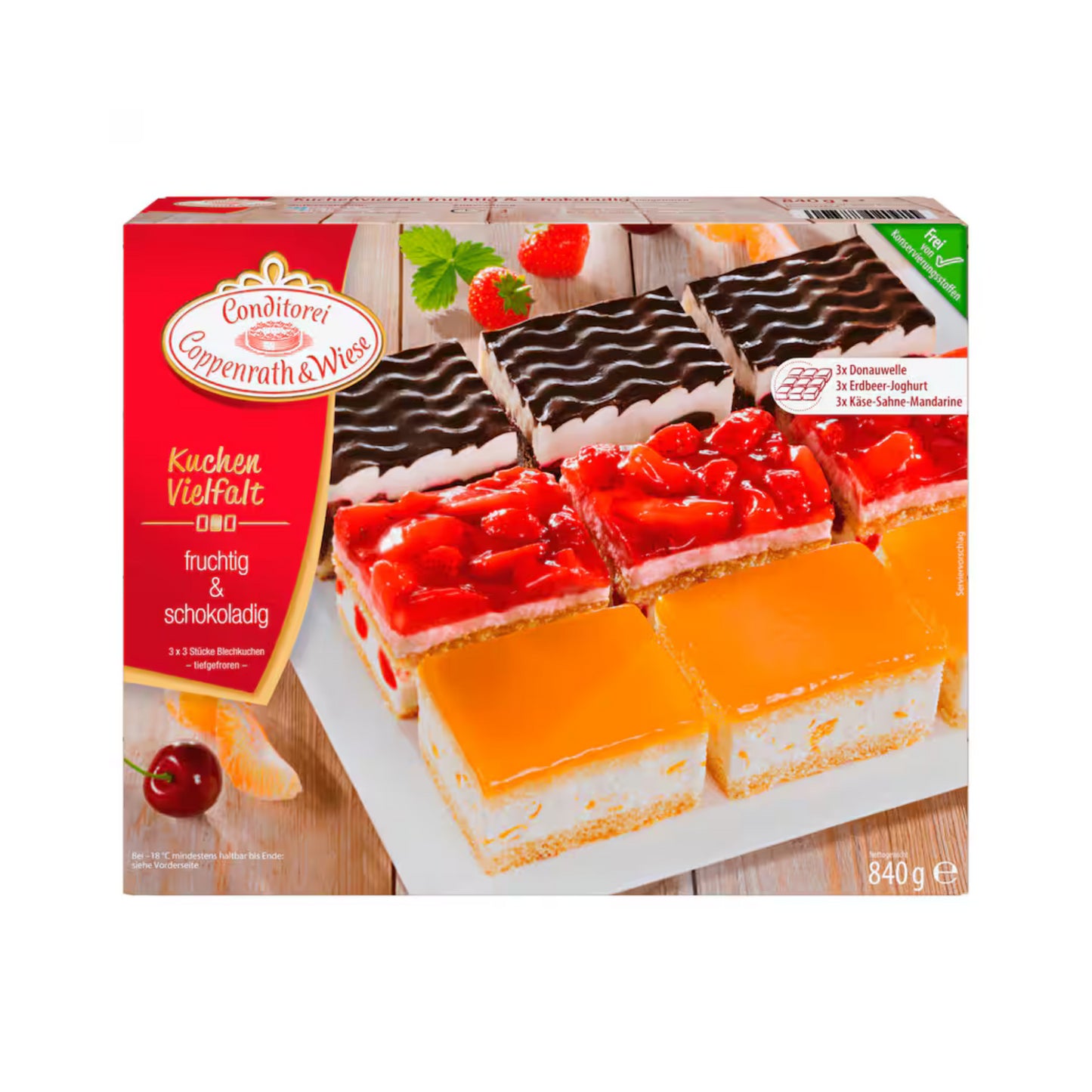 Coppenrath&Wiese Kuchenvielfalt fruchtig&schokoladig 840g